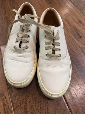 Nisolo Tennis Shoes, size 6.5 in Bone